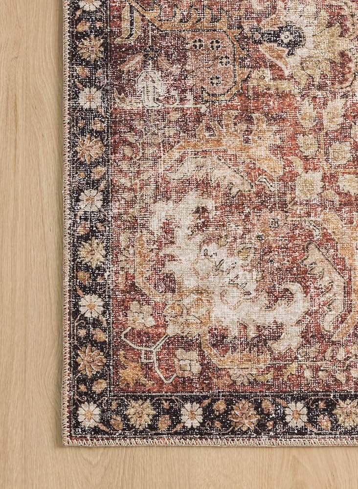 Amazon.com: Valenrug Washable Rug 4x6 - Ultra-Thin Antique